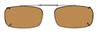 Solar 50mm True Rectangle Brown Polarized with Gunmetal Frame