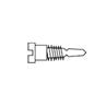 1.4 x 6.4 x 2.0  Stay-Tight Self-Aligning Silver Spring Hinge Screw (pack of 50)